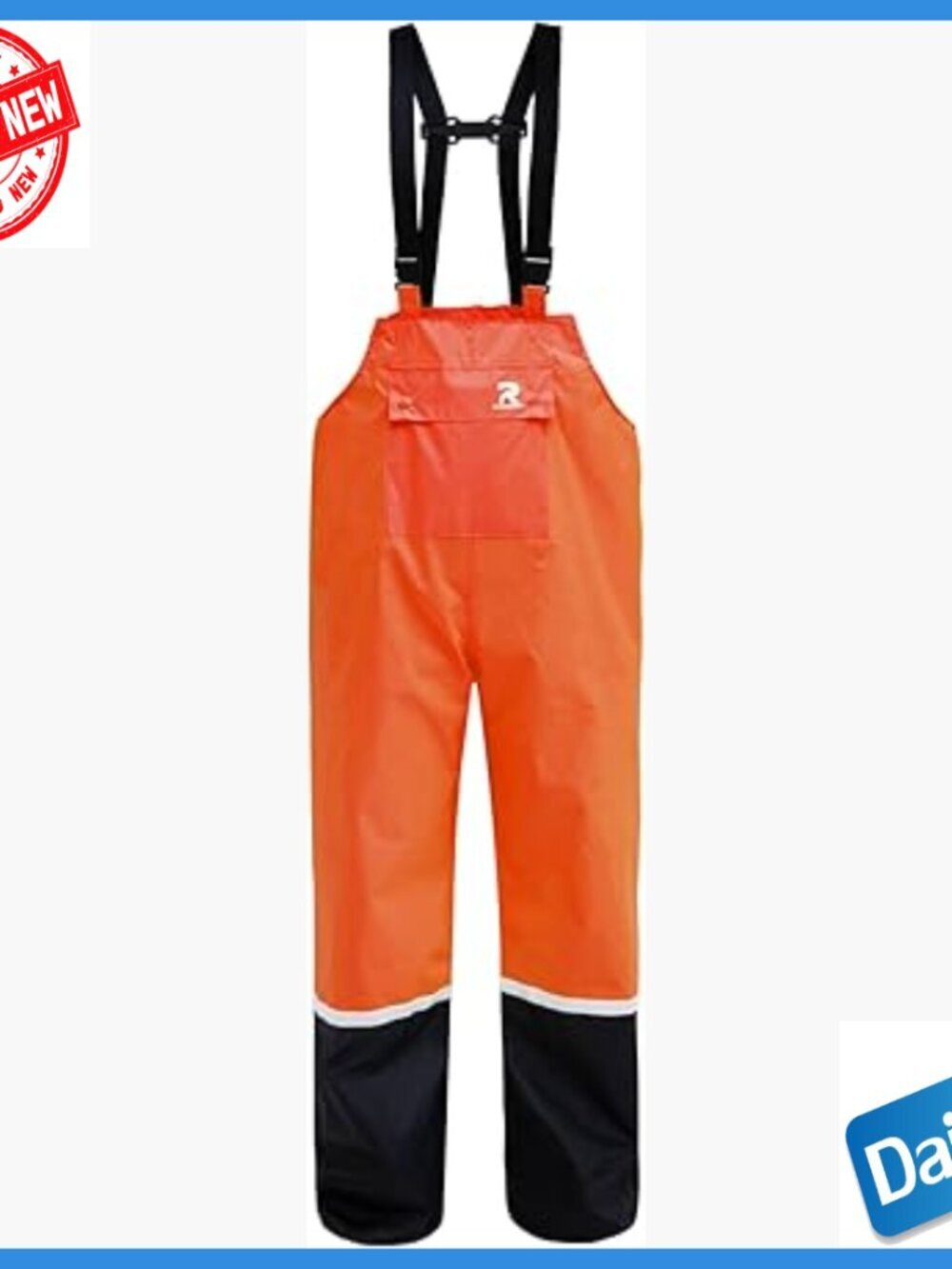 Heavy Duty Waterproof Work Bib Pants Rip-Stop Overalls Adjustable Suspenders